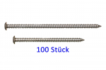 100 Rahmenschrauben Fensterrahmenschraube Flachkopf 7,5 x 182mm (für Alu - Holz - und Kunststoffprofile)