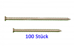 100 Rahmenschrauben Fensterrahmenschraube Senkkopf 7,5 x 92mm (für Kunststoff-Profile)